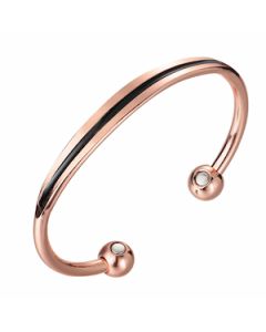 Black Line Style Copper Bangle