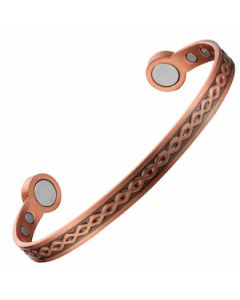 Tight Braided Pattern Copper Bangle