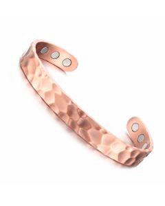 Hammered Pattern Copper Bangle