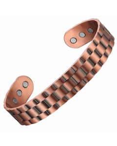 Brick Style Copper Bangle