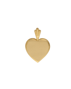 10K Yellow Gold Mini Plain Heart Pendant