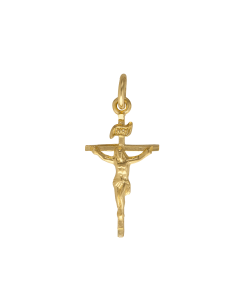 10K Yellow Gold Crucifix Charm