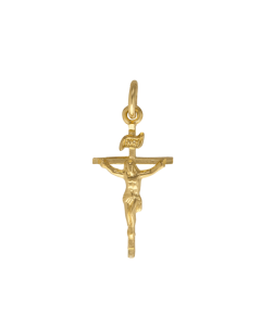 10K Yellow Gold Crucifix Charm