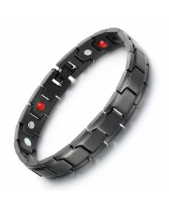 Pavement Style Black Titanium Bracelet