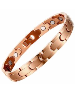 Décolletage Style Rose Gold Plated Titanium Bracelet