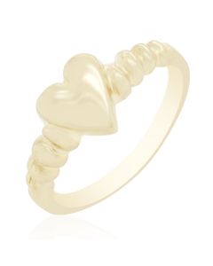 Baby Heart Ring with Puff Shoulders