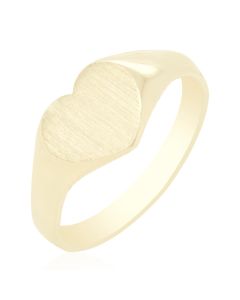 Baby Heart Ring with Plain Shoulders 