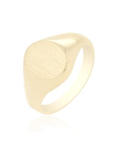 Baby Signet Ring Round Face