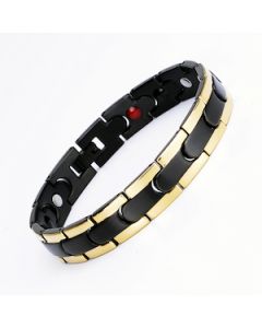 Décolletage Style Yellow and Black Stainless Steel Bracelet