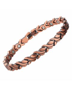 Floral Pattern Pure Copper Bracelet