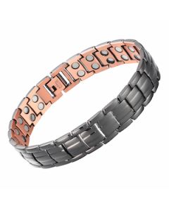 Black Pavement Style Pure Copper Bracelet