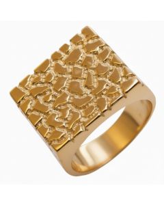 10K Yellow Gold Elegant Nugget Ring
