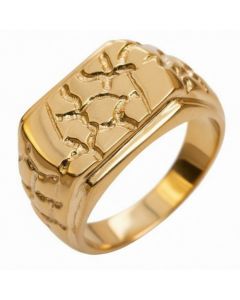 10K Yellow Gold Nugget Ring