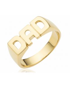 10K Yellow Gold Dad Ring