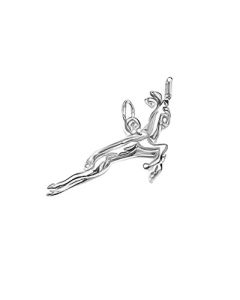 Silver 3D Antelope Pendant