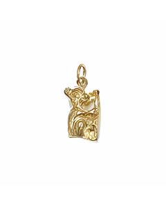 10K Yellow Gold 3D Bear Charm