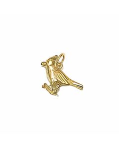 10K Yellow Gold 3D Blue Jay Charm