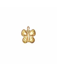 10K Yellow Gold Small Butterfly Charm