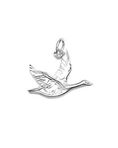 Silver Canadian Goose Charm