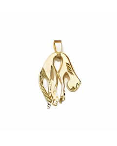 10K Yellow Gold Captured Cougar Pendant