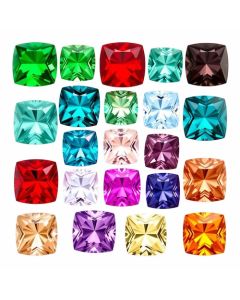 Colored Cushion Cubic Zirconia Stones