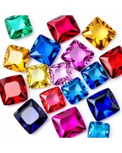 Cushion Faceted Synthetic Stones