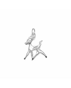 Silver Tiny 3D Fawn Charm