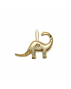 10K Yellow Gold Brontosaurus Pendant