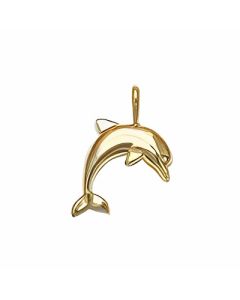 10K Yellow Gold Dolphin Pendant