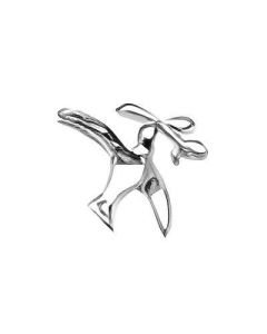 Silver 3D Dove with Branch Charm