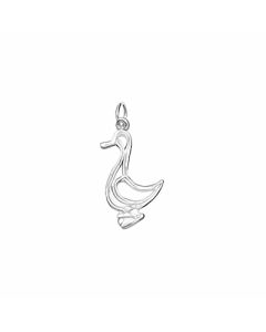 Silver Duck Charm