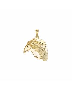 10K Yellow Gold Eagle Face Pendant