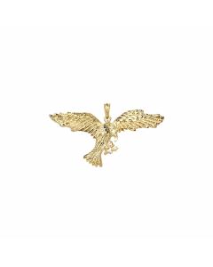 10K Yellow Gold Eagle Pendant