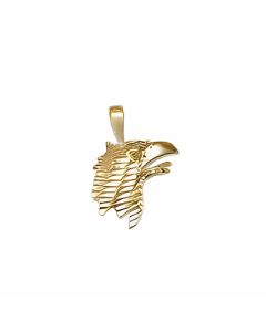 10K Yellow Gold Eagle Head Pendant