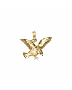 10K Yellow Gold Eagle Pendant