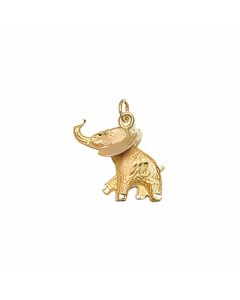 10K Yellow Gold Elephant Pendant