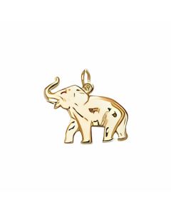 10K Yellow Gold Elephant Pendant