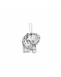 Silver 3D Elephant Pendant