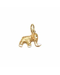 10K Yellow Gold Elephant Charm