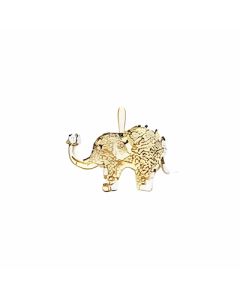 10K Yellow Gold C.Z. Elephant Pendant