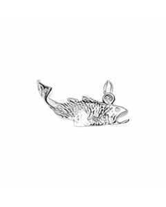 Silver 3D Fish Charm