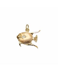 10K Yellow Gold Fish Charm