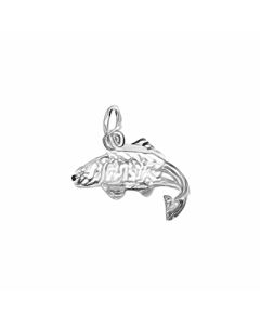 Silver 3D Fish Charm 