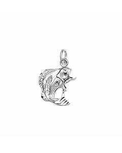 Silver Flapping Fish Charm