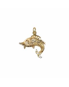 10K Yellow Gold Fish Flapping Charm