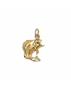 10K Yellow Flapping Fish Charm