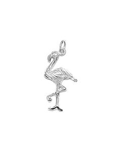 Silver Flamingo Charm