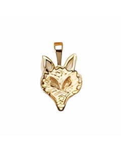 10K Yellow Gold Fox's Head Pendant