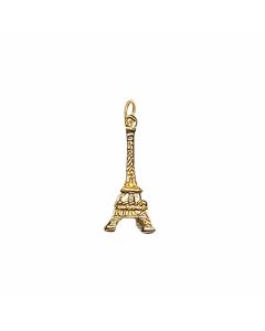 10K Yellow Gold 3D Eiffel Tower Charm