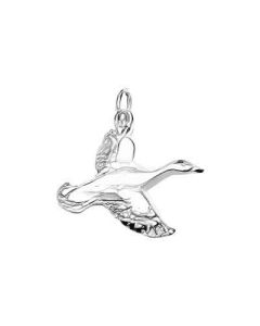 Silver Great Heron Charm